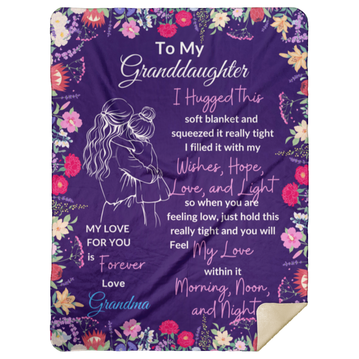 Granddaughters Gifts-Sweet Words Blanket