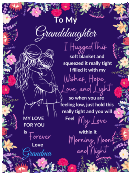 Granddaughters Gifts-Sweet Words Blanket