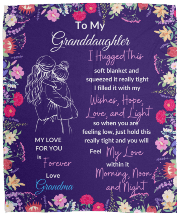 Granddaughters Gifts-Sweet Words Blanket