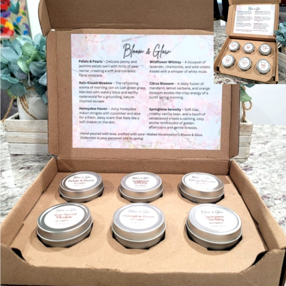 Spring Discovery Box – Set of 6 Hand-Poured Soy Candles (Limited Edition)