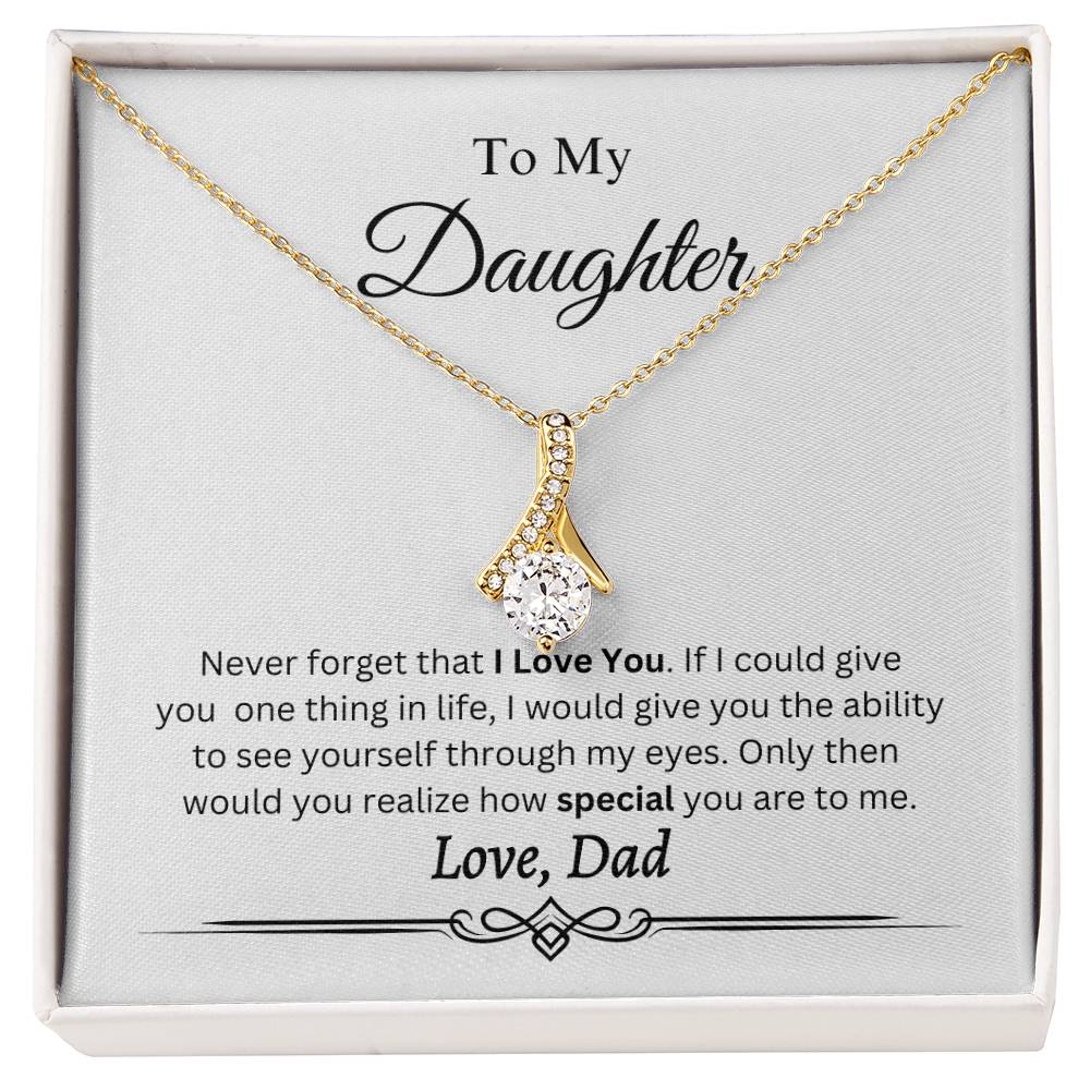 To My Daughter Necklace