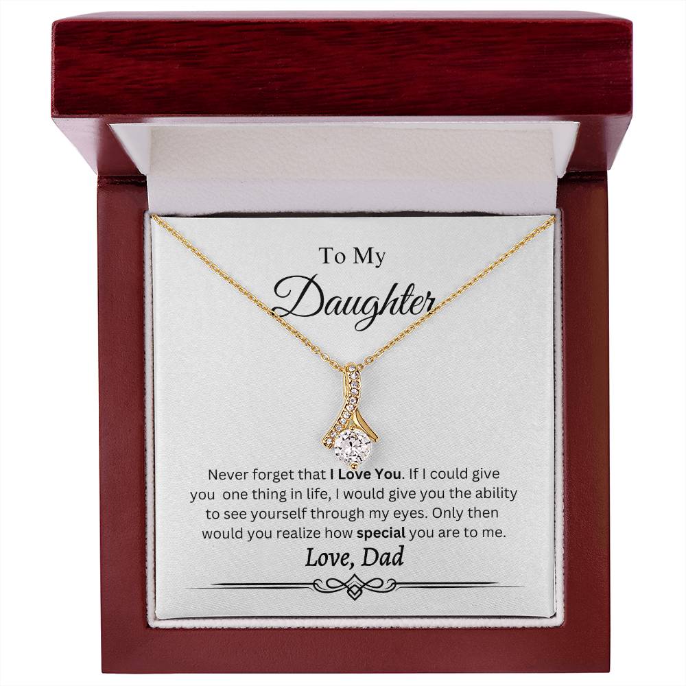 To My Daughter Necklace
