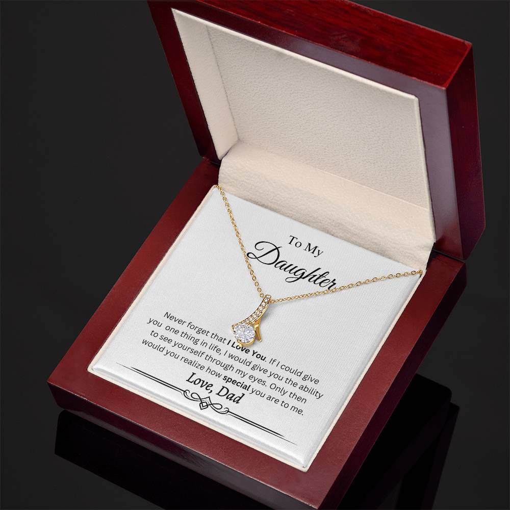 To My Daughter Necklace