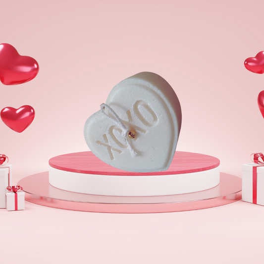 White Engraved XOXO Heart