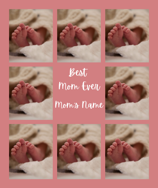 Personalized Best Mom Ever Photo blanket