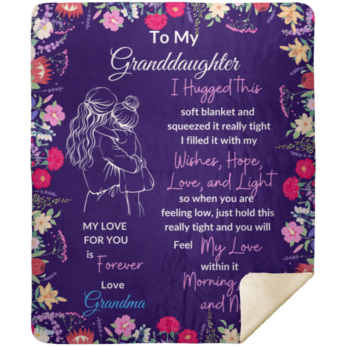 Granddaughters Gifts-Sweet Words Blanket