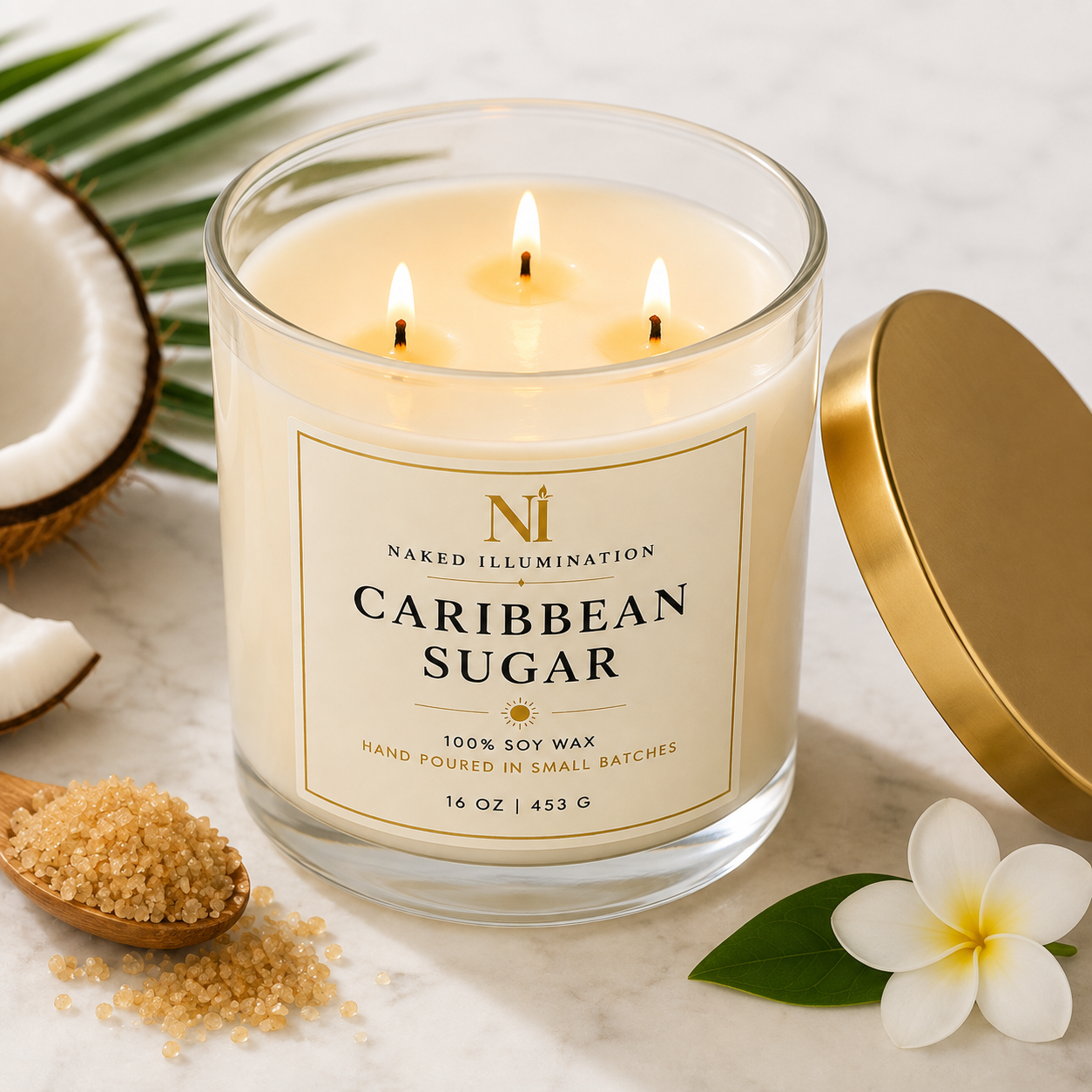 Caribbean Sugar I Tropical Luxury Soy Candle