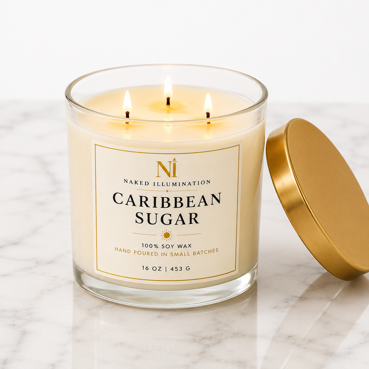 Caribbean Sugar I Tropical Luxury Soy Candle