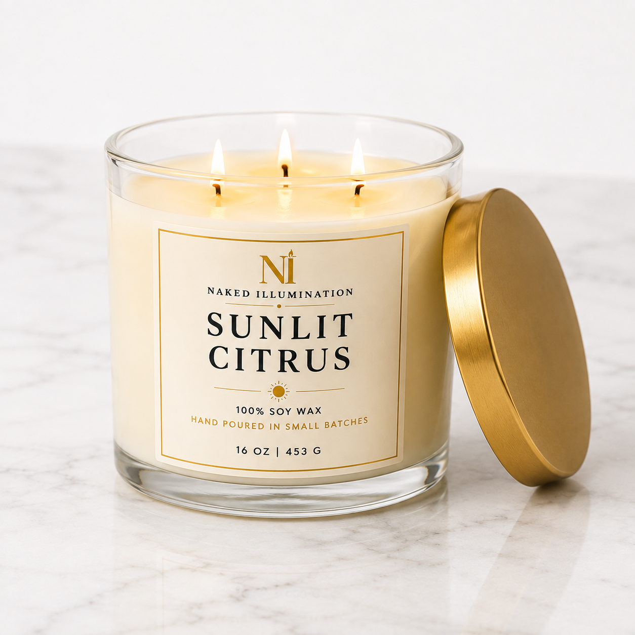 Sunlit Citrus | Citrus Luxury Soy Candle