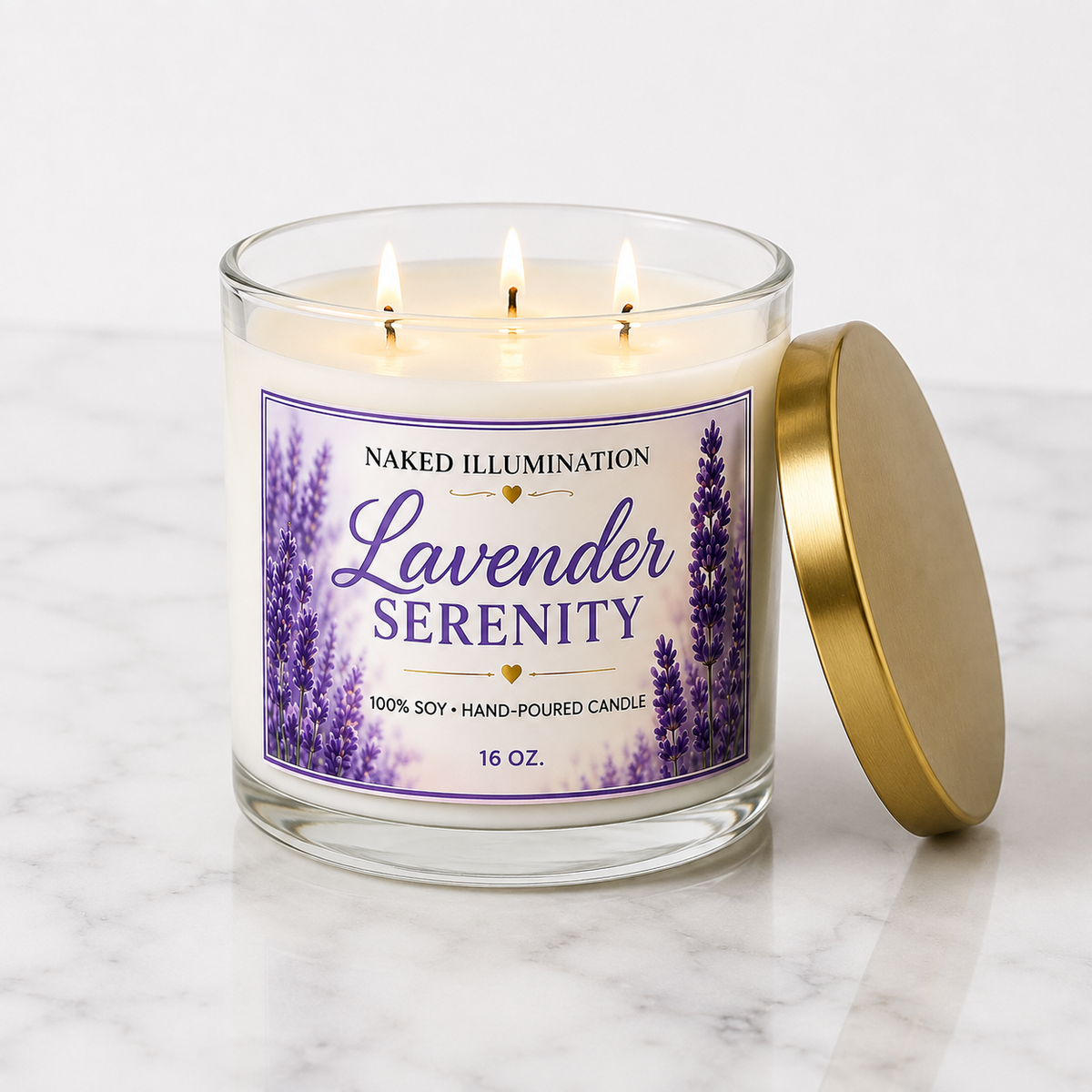 Lavender Serenity | Lavender Luxury Soy Candle