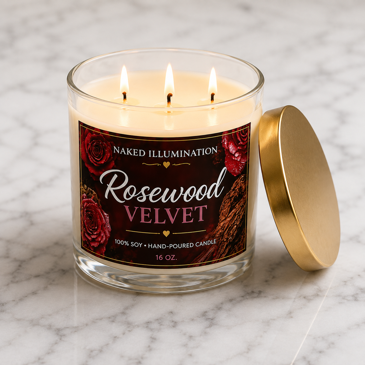 Rosewood Velvet | Luxury Soy Candle