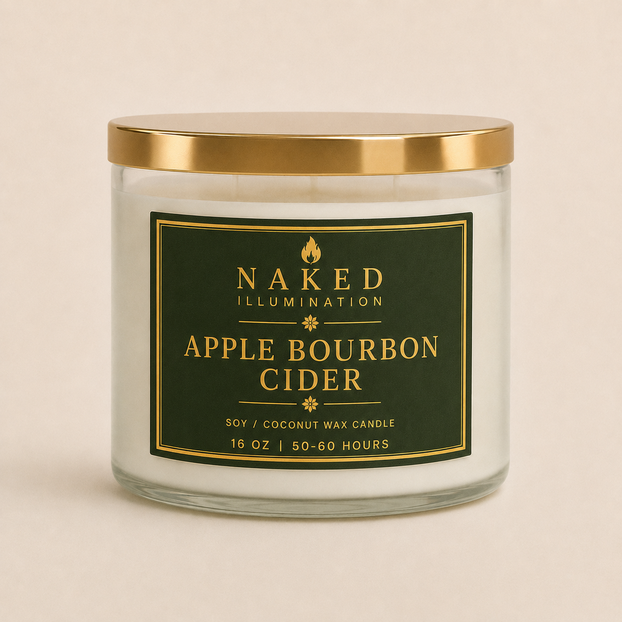Apple Bourbon Cider Luxury Soy Coconut Wax - 16oz