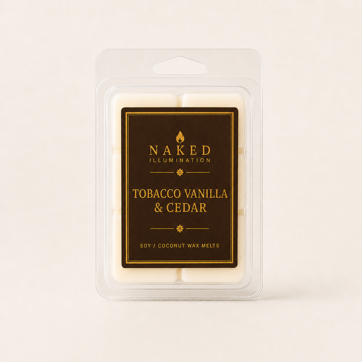 Tobacco Vanilla & Cedar Soy Coconut Wax Melts | Warm Woodsy Fragrance