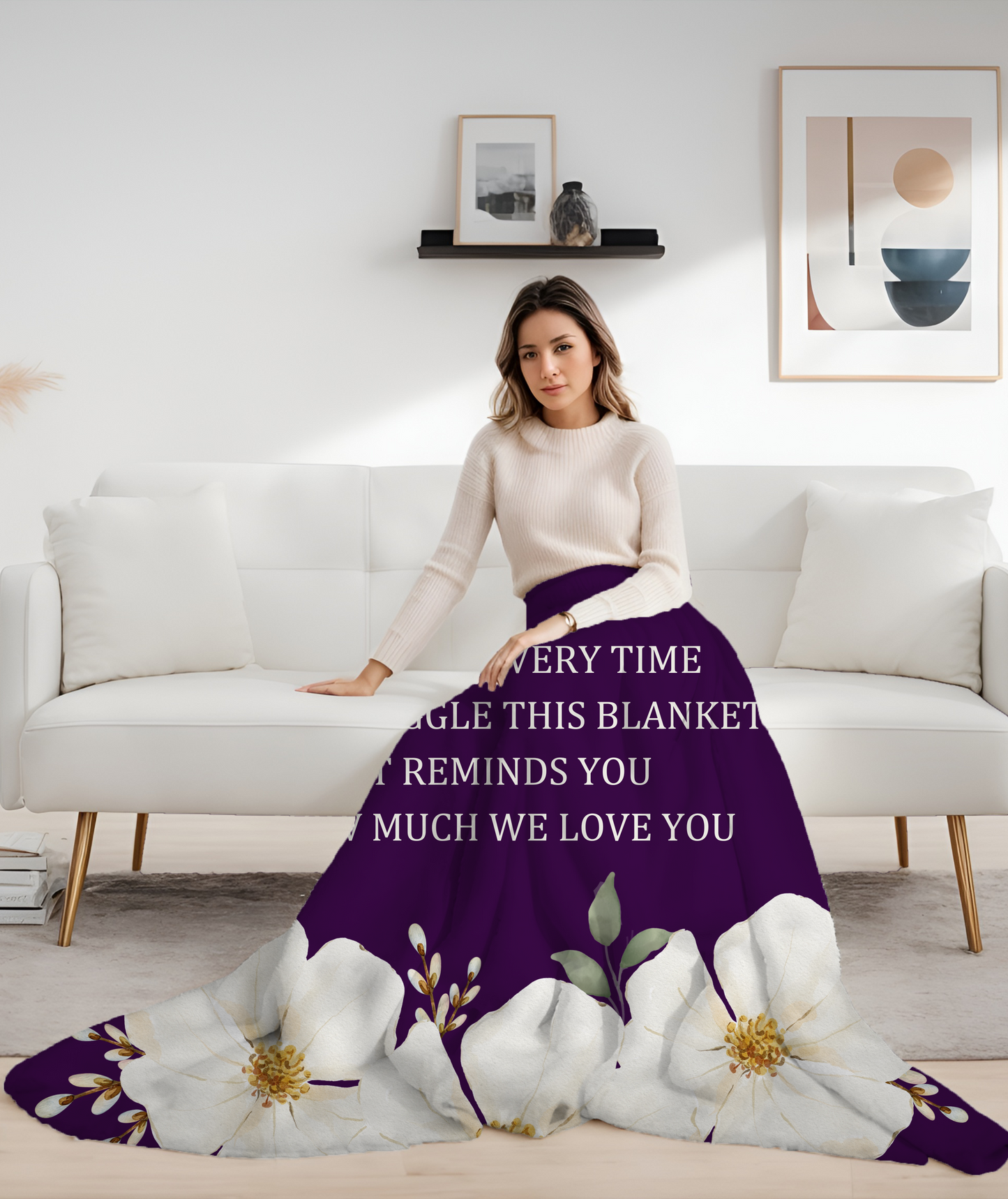 Mom Cozy Plush Fleece Blanket - 50x60