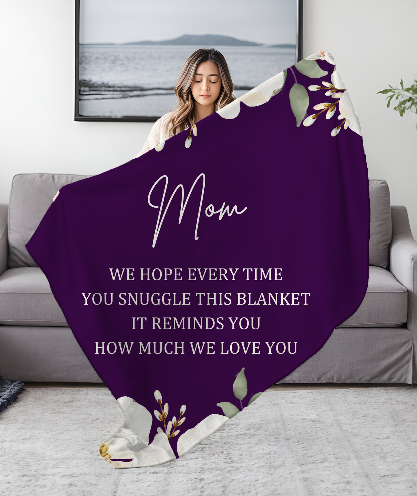 Mom Cozy Plush Fleece Blanket - 50x60