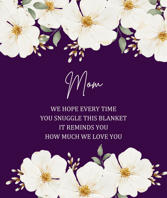 Mom Cozy Plush Fleece Blanket - 50x60