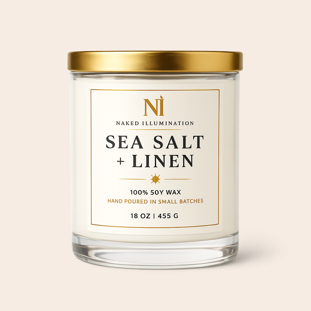 Sea Salt + Linen | Fresh Luxury Soy Candle