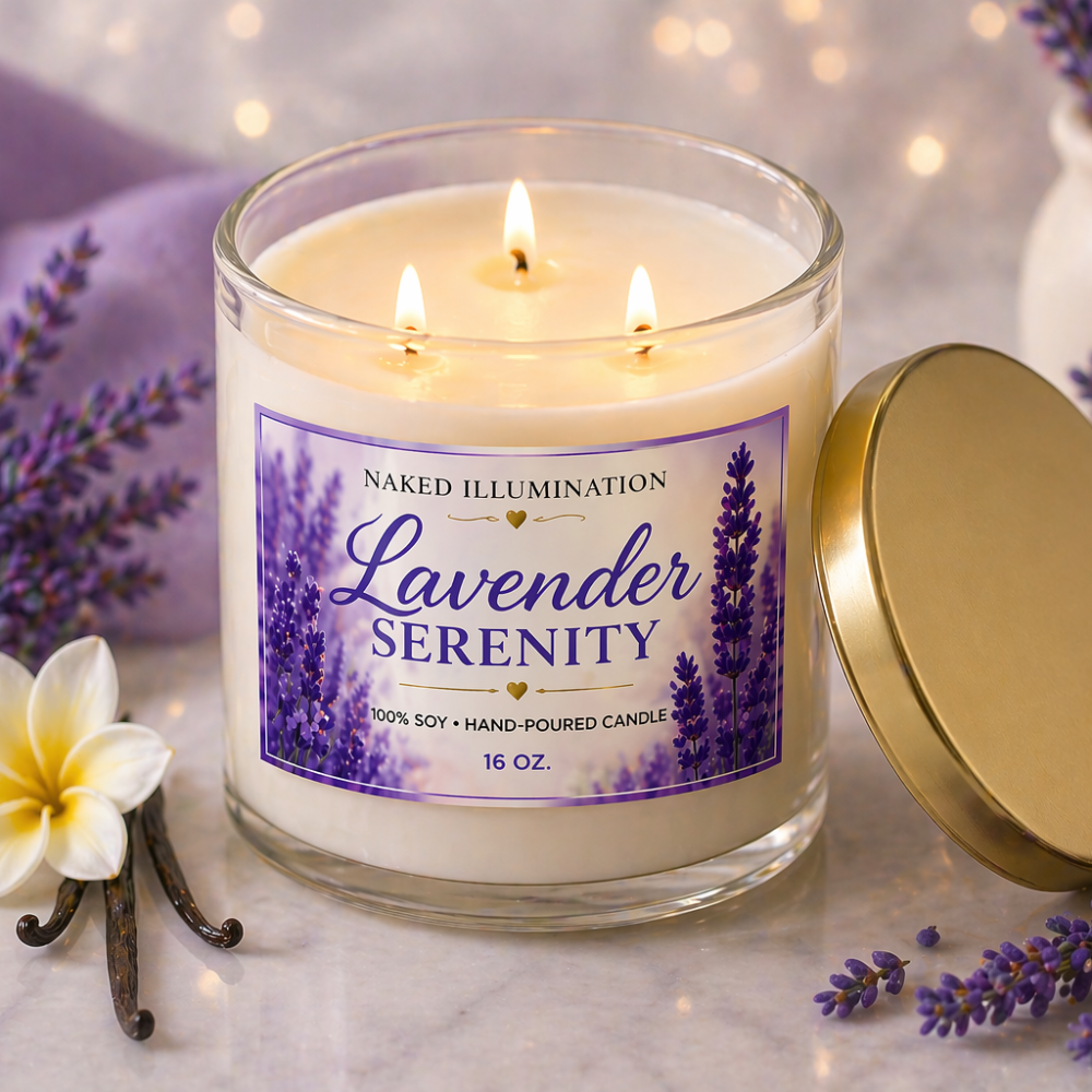 Lavender Serenity 3-Wick Soy Candle