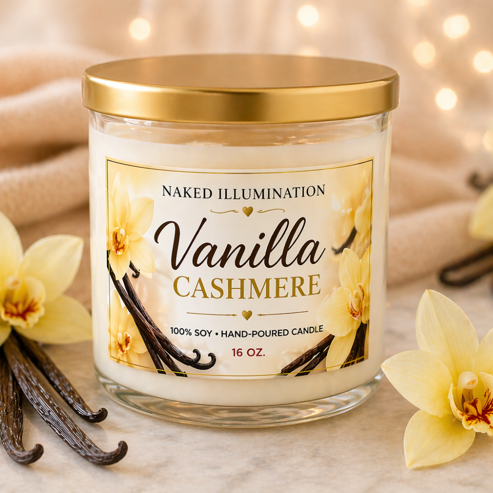 Vanilla Cashmere – Luxury 3-Wick Soy Candle