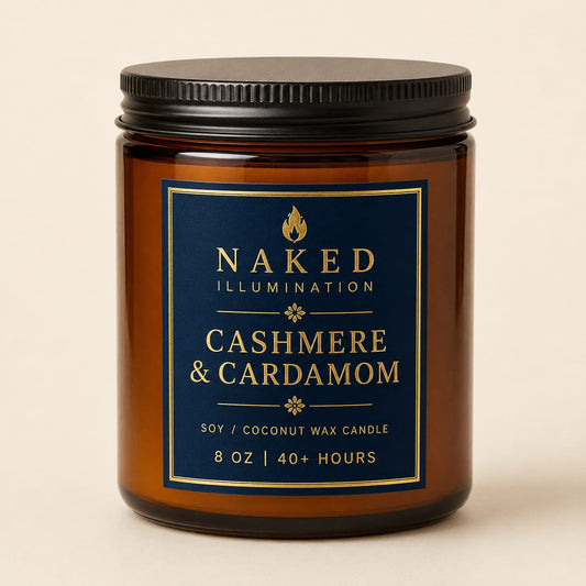 Cashmere & Cardamom Luxury Soy Coconut Wax Candle – 8 oz