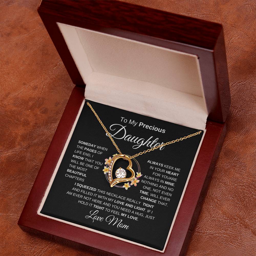 To My Precious Daughter I Forever Love Necklace I BMC