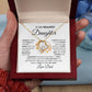 To My Beautiful Daughter Forever Love Necklace I WB