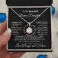 To My Beautiful Bonus Daughter Eternal Hope Necklace I BW