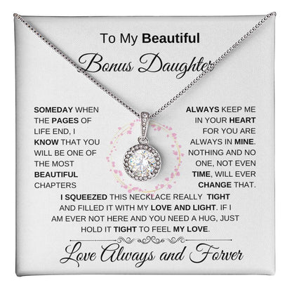 To My Beautiful Bonus Daughter Eternal Hope Necklace I WB