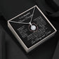 To My Beautiful Bonus Daughter Eternal Hope Necklace I BW