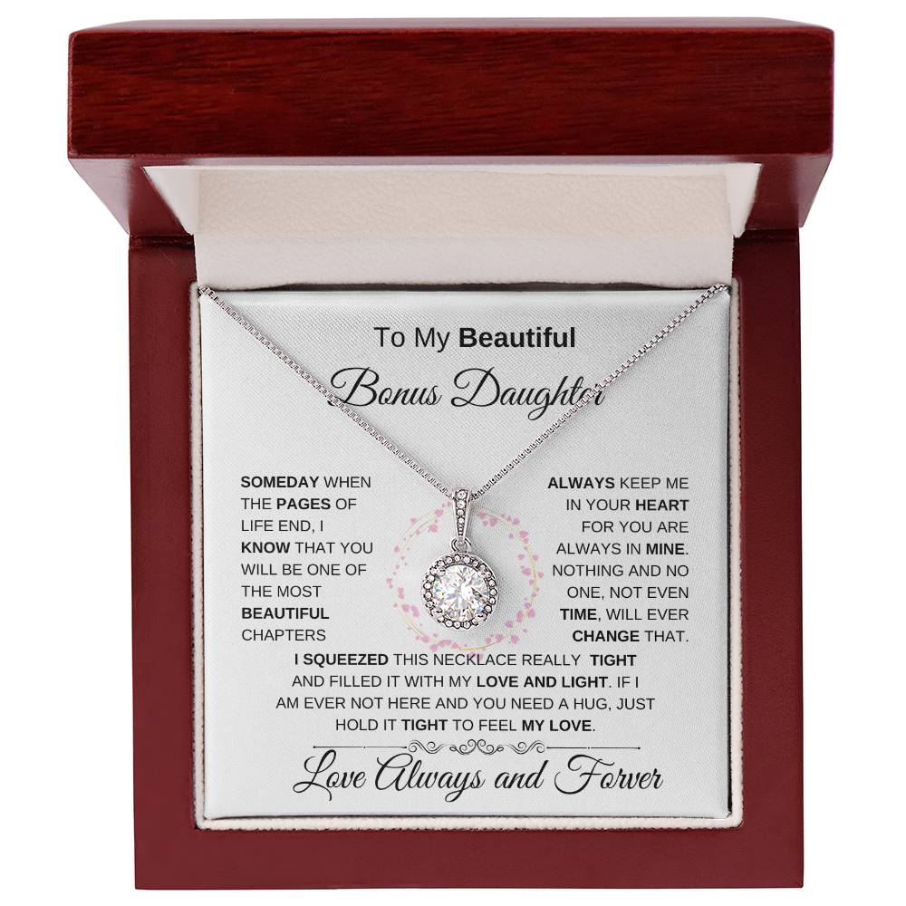 To My Beautiful Bonus Daughter Eternal Hope Necklace I WB