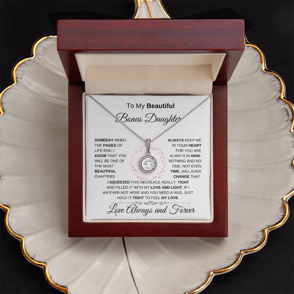 To My Beautiful Bonus Daughter Eternal Hope Necklace I WB