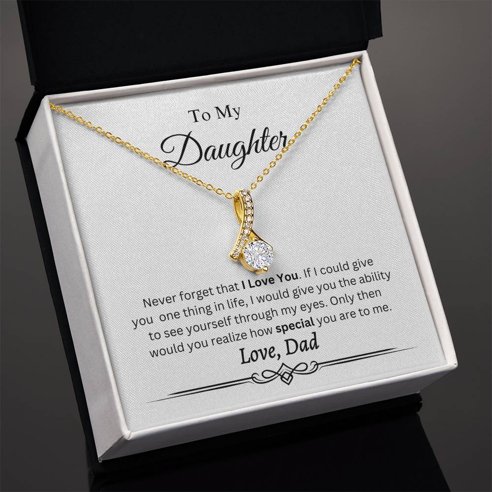 To My Daughter Necklace