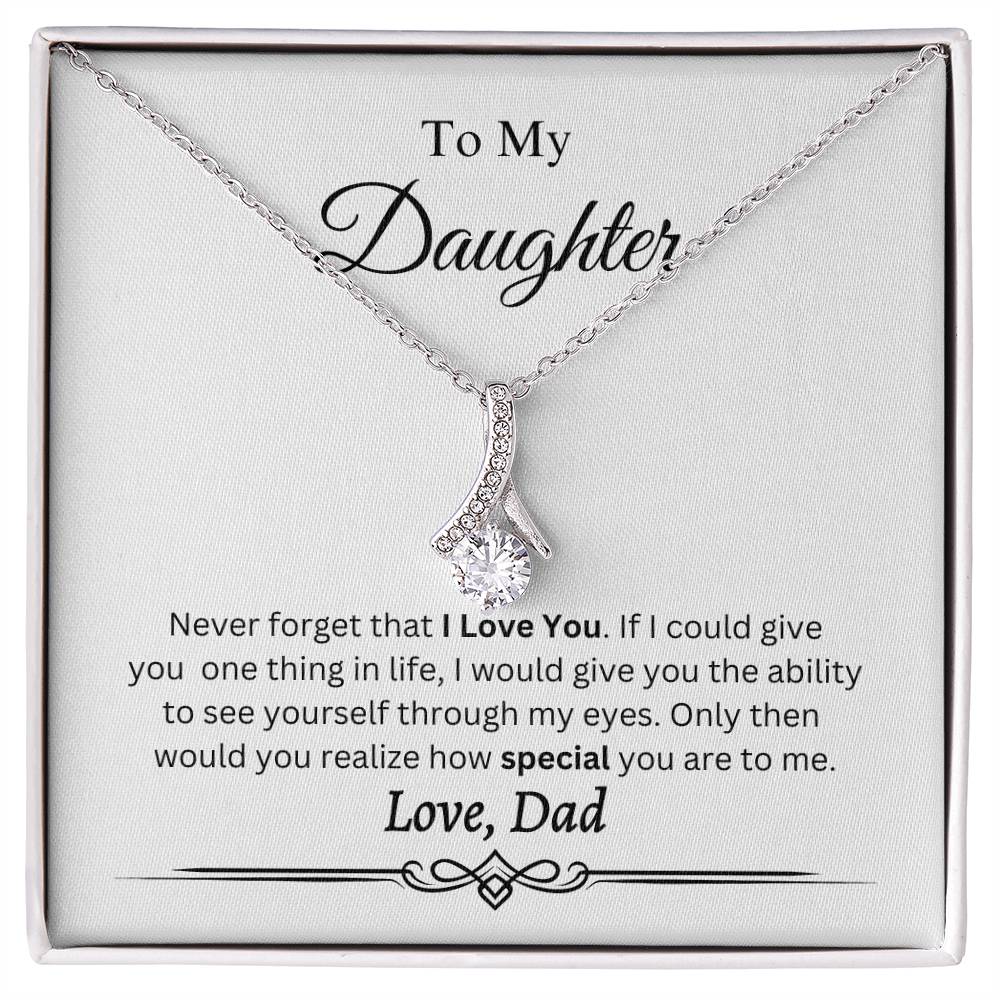 To My Daughter Necklace