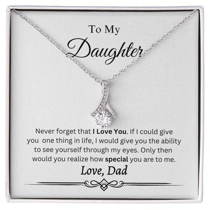 To My Daughter Necklace
