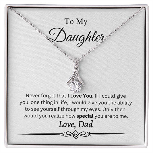 To My Daughter Necklace