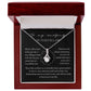 To My Amazing Mother-In-Law Alluring Beauty Necklace I BW