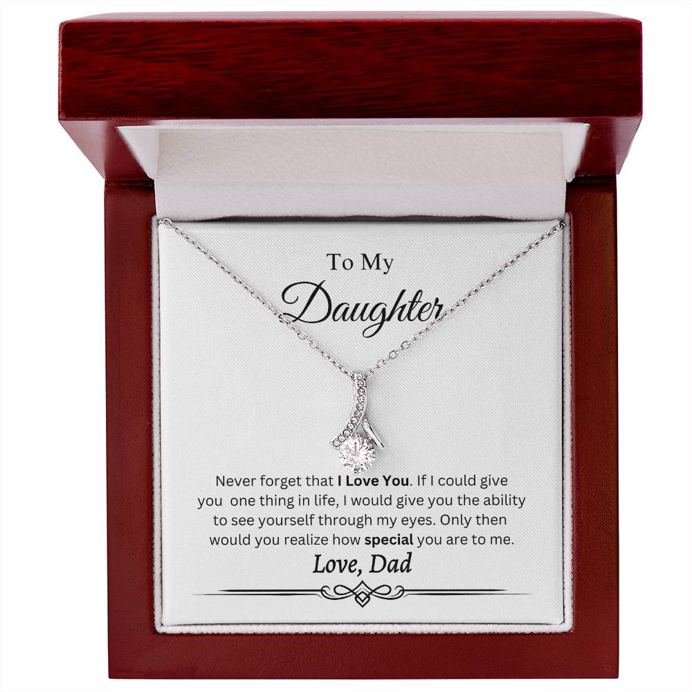 To My Daughter Necklace
