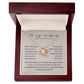 To My Amazing Mother-In-Law Love Knot Necklace