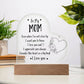 Printed Heart Acrylic Plaque.