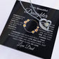 To My Beautiful Daughter Forever Love Necklace I BW