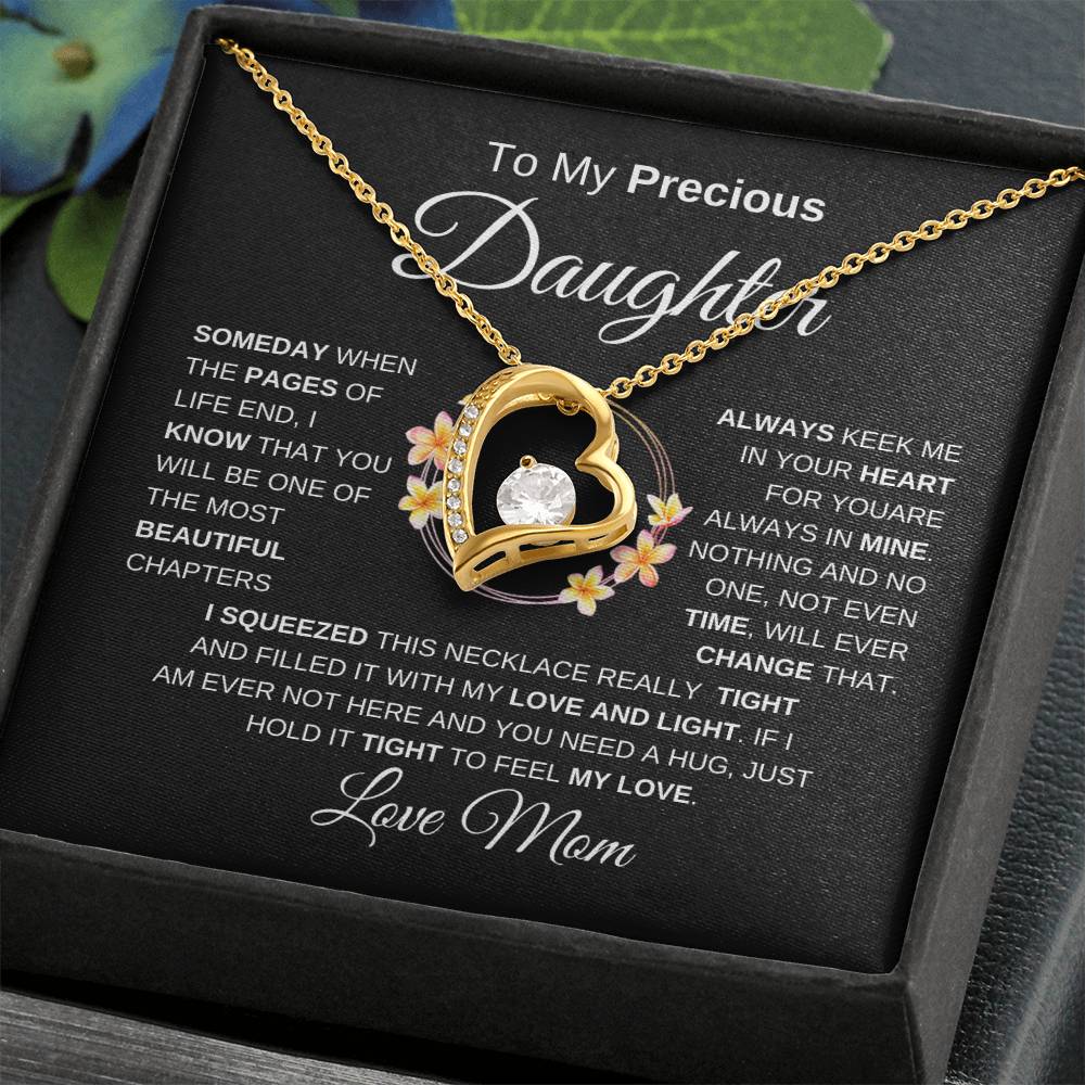 To My Precious Daughter I Forever Love Necklace I BMC